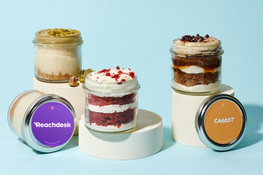 Custom Branded Cake Jars